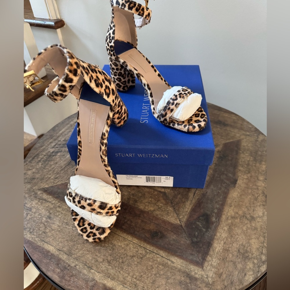 Stuart Weitzman Leopard Print Heels